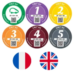 Crit’Air Sticker France